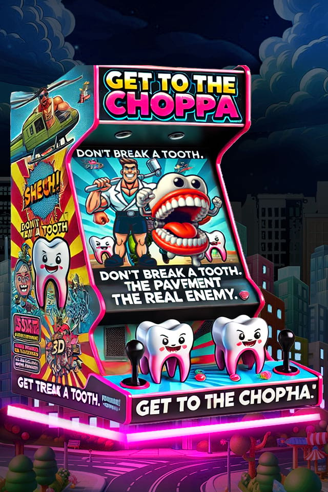 Get to the choppa game splash card