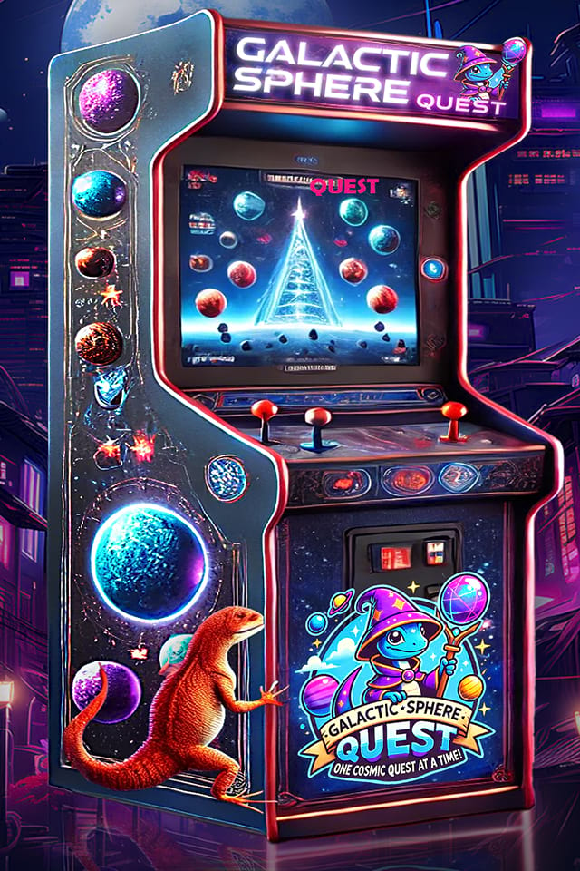 Galactic Sphere quest Arcade Machine