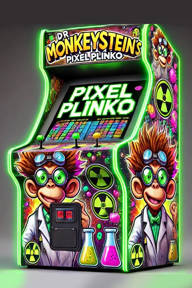 Pixel Plinko Game Arcade Machine