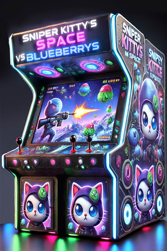 Sniper Kittys Space Vs Blueberrys arcade machine